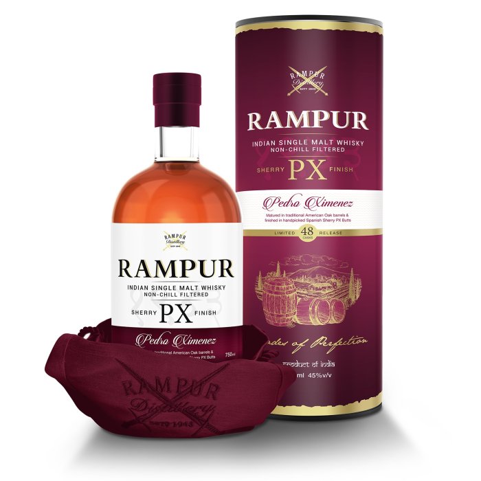 Whisky Rampur PX Sherry Finish Indian Single Malt 45% 0,7L