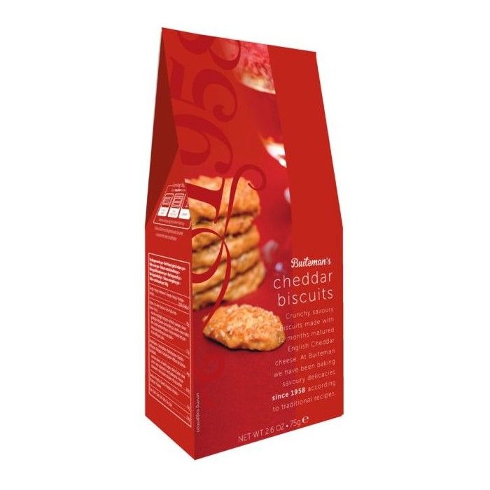 Krekry Buiteman's Cheddar Biscuits 75 g