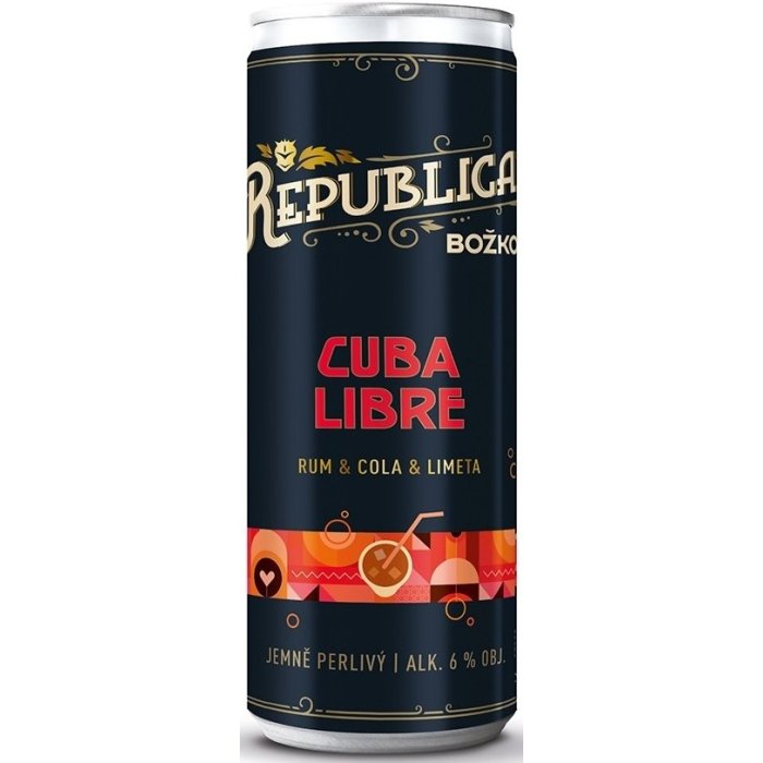 Božkov Republica Cuba Libre 6% 0,25L