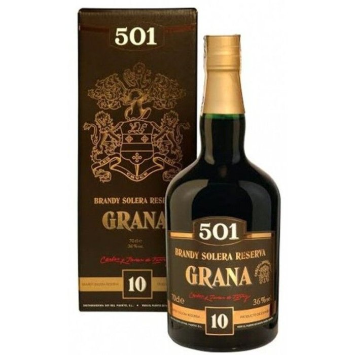 Brandy 501 GRANA 10YO 36% 0,7L