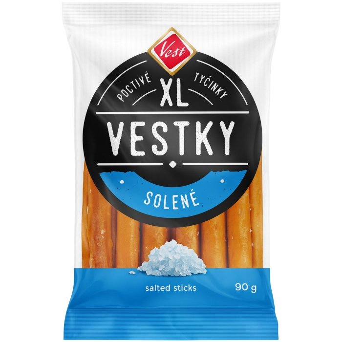 Tyčinky Vestky XL soľ 90g