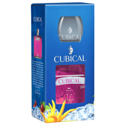 Gin Cubical Kiss 37,5% 0,7L + pohár