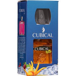 Gin Cubical Mango 40% 0,7L+pohár