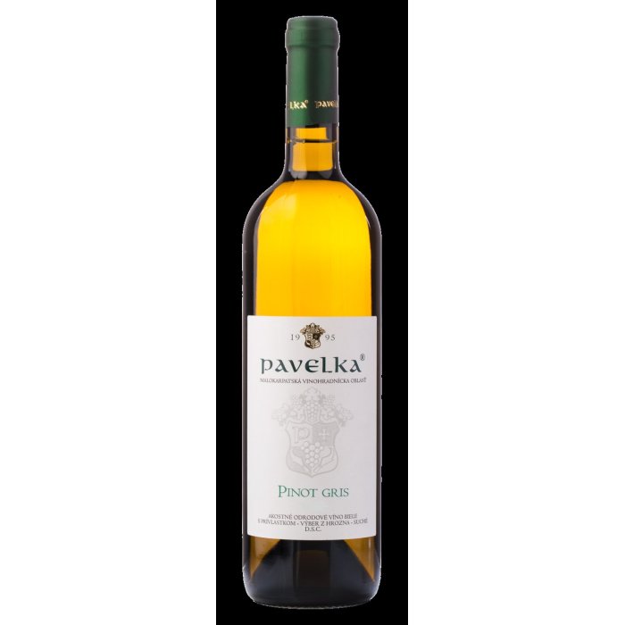Víno Pavelka Pinot Gris 0,75L výber z hrozna biele suché