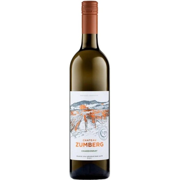 Víno Chateau Zumberg Chardonnay akostné víno odrodové biele suché 0,75L