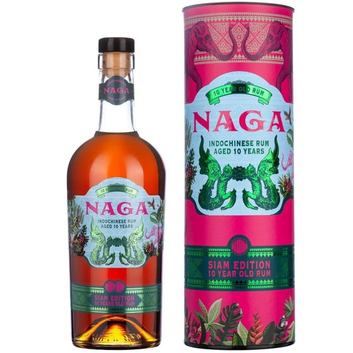 Rum Naga Siam 10y 40% 0,7L v tube