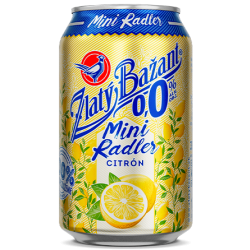 Zlatý Bažant mini Radler 0,0% Citrón 0,33L
