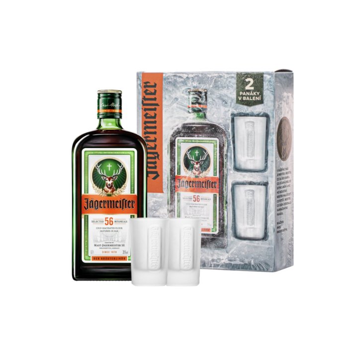 Likér Jagermeister + 2 poháre 35% 0,7L