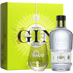 Gin NAUD 44% 0,7L + pohár 