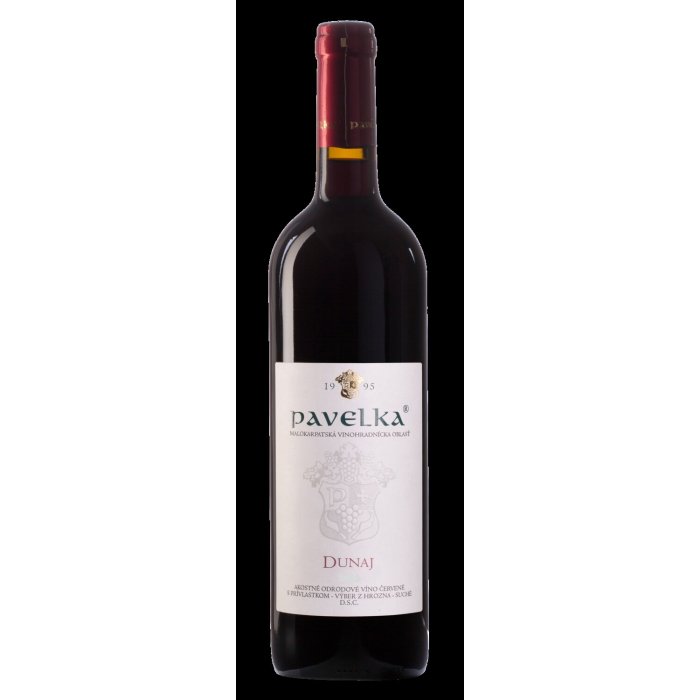 Víno Pavelka Dunaj 0,75L výber z hrozna červené suché
