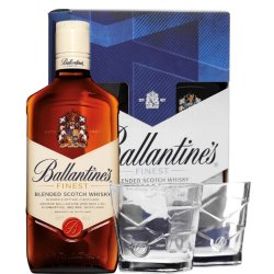 Whisky Ballantines 40% 0,7L +  2poháre