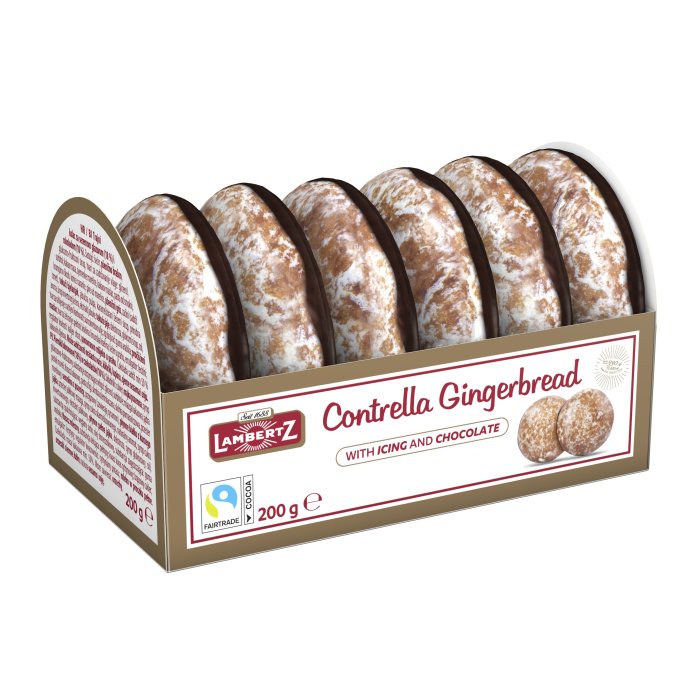Perníky Tradičné Lambertz With Icing and  Chocolate 200g