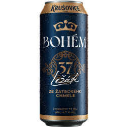 Pivo Krušovice Bohém Ležiak 0,5L