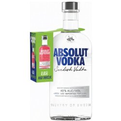 Vodka Absolut 40% 0,7L + Miniatúrka Absolut Grapefruit 40% 0,05L