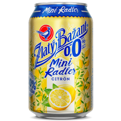 Zlatý Bažant mini Radler 0,0% Citrón 0,33L